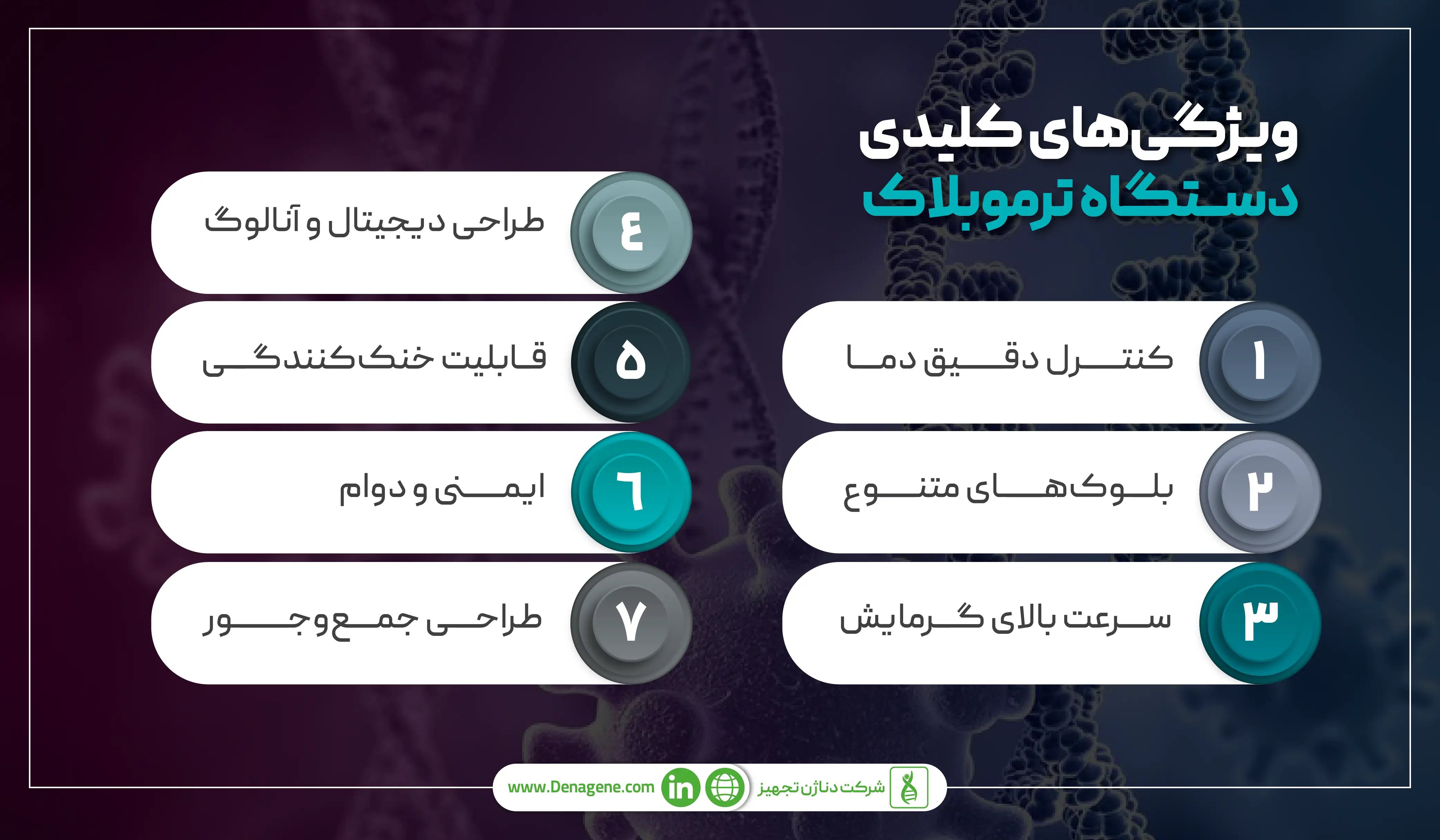 ویژگی‌های دستگاه ترموبلاک 